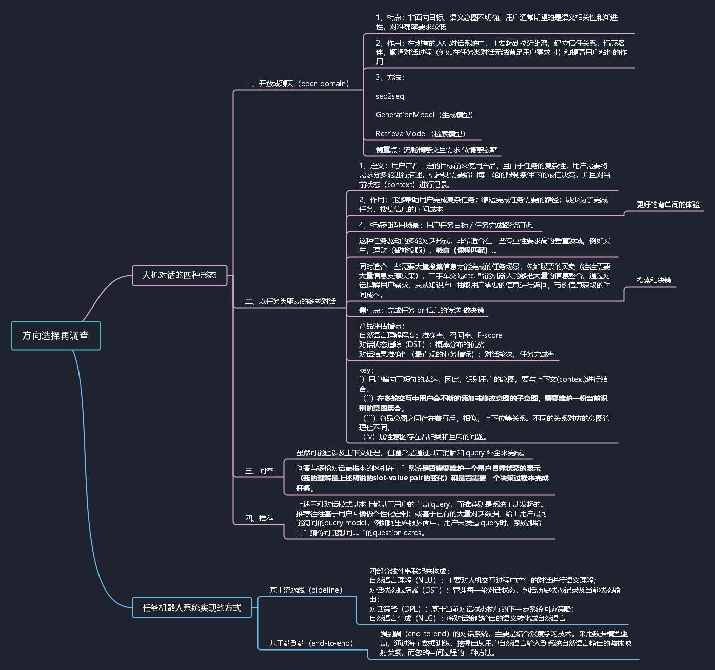 方向选择再调查